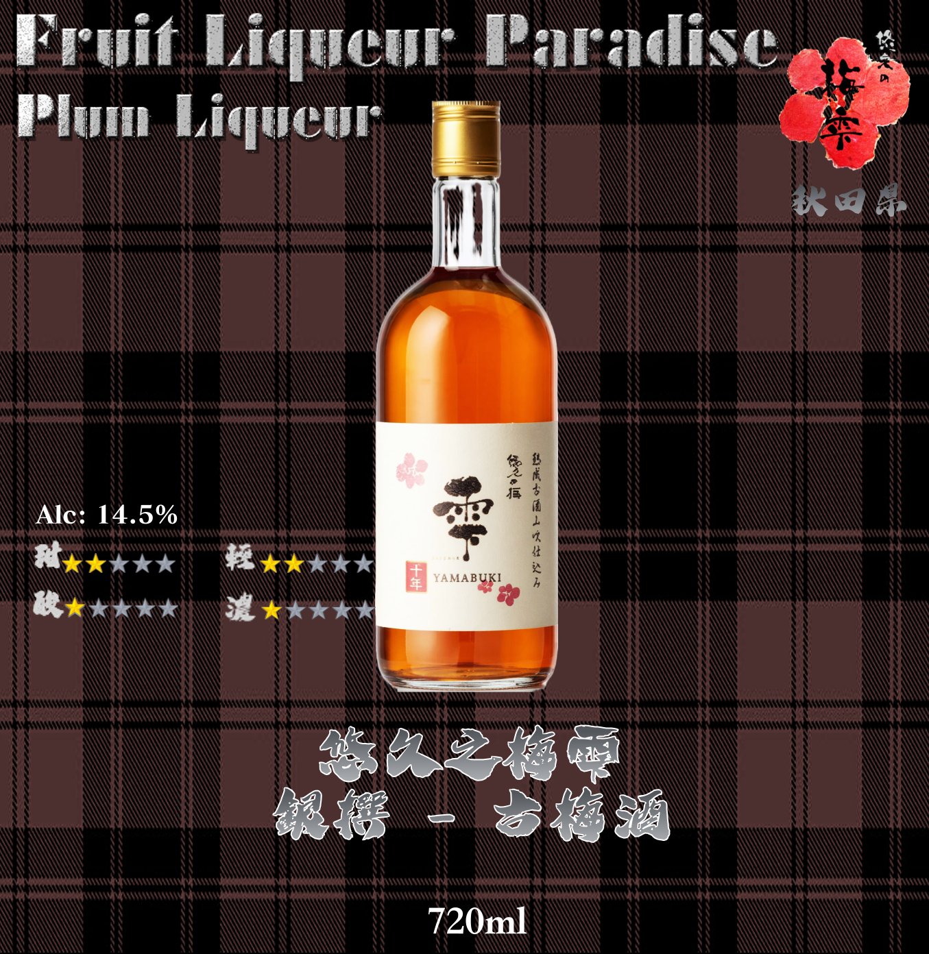 悠久之梅雫　銀撰梅酒	720ml